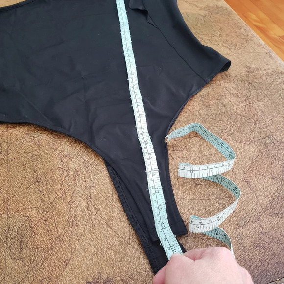 *VICTORIA SECRET, one shoulder bodysuit, size L, black - Picture 4 of 5